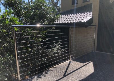 Stainless and wire balustrade - Contemporary Stainless Steel