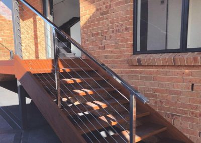 Staircase balustrade - Contemporary Stainless Steel