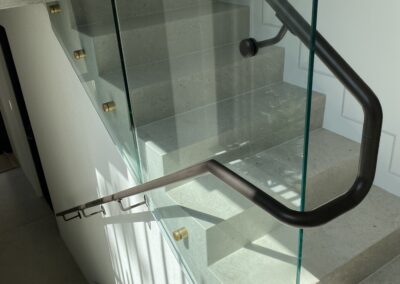 Glass Balustrades | Contemporary Stainless Solutions | Residential staircase | stainless steel handrails