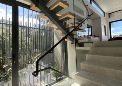 custom glass balustrades & stainless steel handrails | Newcastle | Residential project