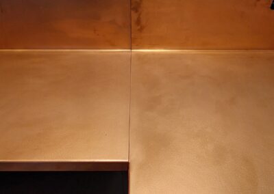Copper Bench Detailing | Contemporary Stainless Solutions