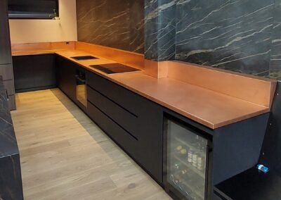 Piper Residence Project | Copper Kitchen Bench | Newcastle