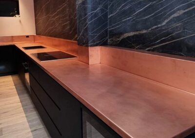 Stainless Steel & Copper Benchtop | Residential Kitchen