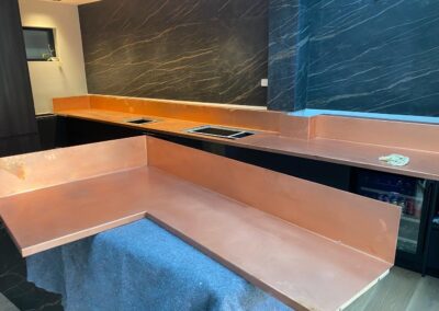 Copper Kitchen Bench Installation Newcastle