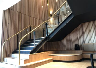 Glencore HQ Project - Glass Balustrades and Brass Handrails