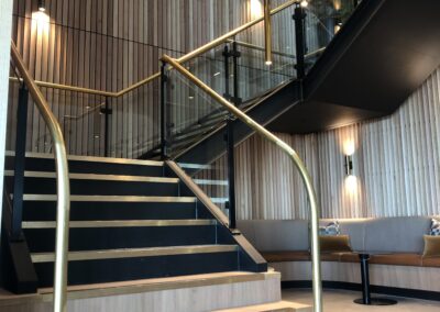 Glencore HQ - Glass Balustrades and Brass Handrails | Newcastle